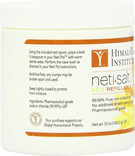 HIMALAYAN CHANDRA NETI POT SALT USP GRADE 12OZ
