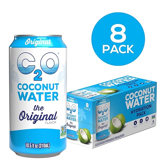 C2O Coconut Water, Hydration Pack 10.5 OZ 8 Pack