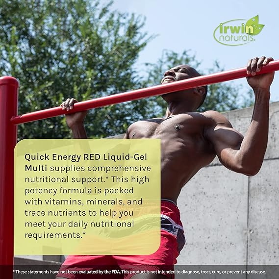 Irwin Naturals Quick Energy RED Liquid-Gel Multi