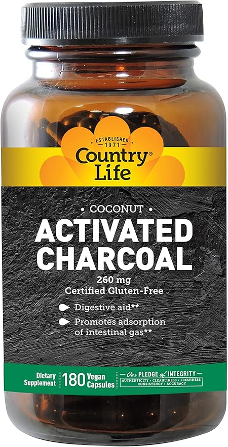 Country Life ACTIVATED CHARCOAL 260MG 180 Capsule