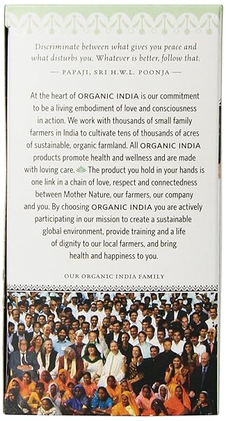 ORGANIC INDIA Tulsi Tea Green w/ Caffeine 18 BAG