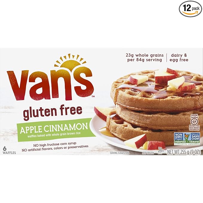 In-store or pick up only - Vans G.F apple cinnamon waffles 9oz