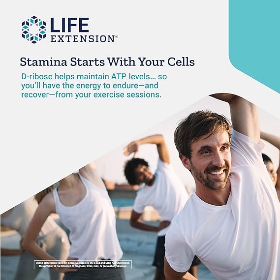 Life Extension D-Ribose Tablets 100 Vegetarian Tablets
