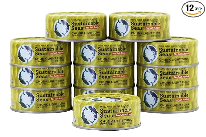 SUSTAINABLE SEAS Chunky Light Tuna, No Salt 5 OZ