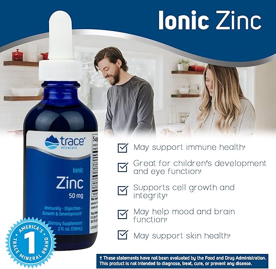Zinc iónico Trace 50 mg 2 fl oz