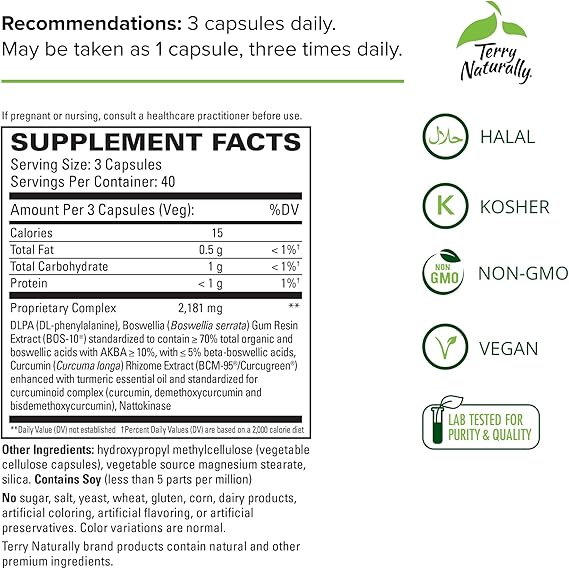 Terry Naturally Curamin Pain Relief Capsules