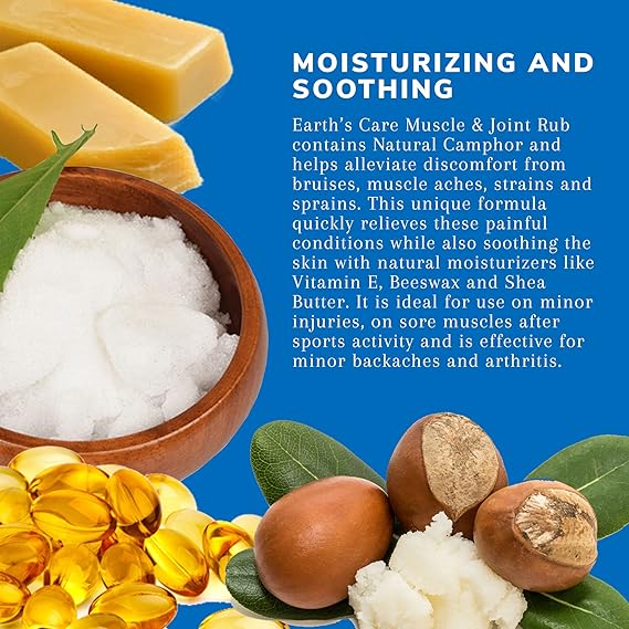 EARTHS CARE MUSCLE & JOINT RUB WITH ARNICA MONTANA 2.5 OZ