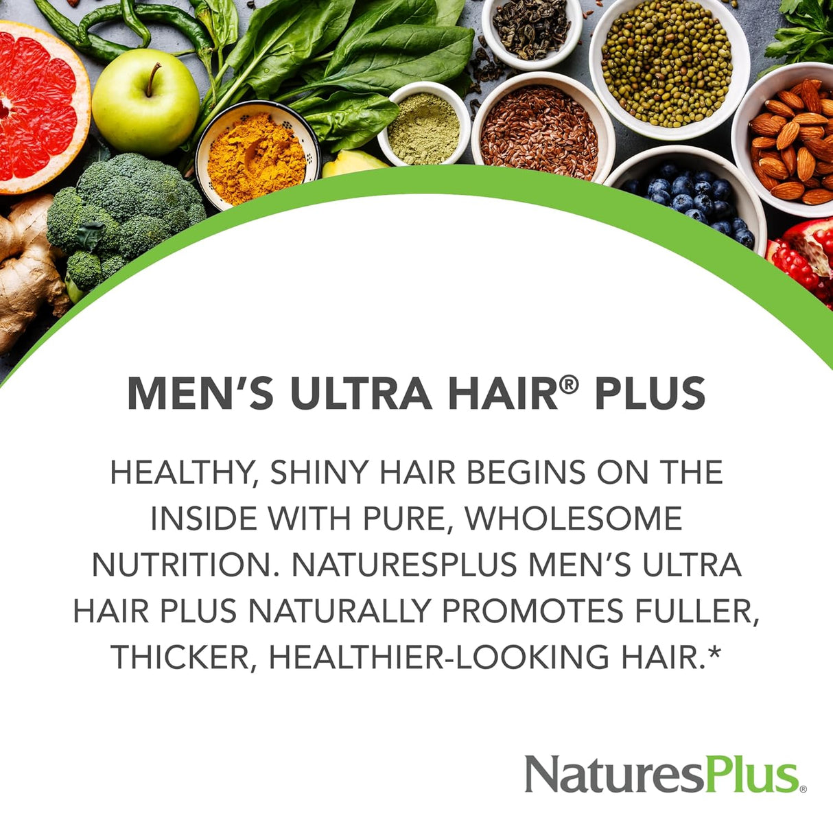 Natures Plus Men's Ultra Hair Plus With MSM 60 Tablets