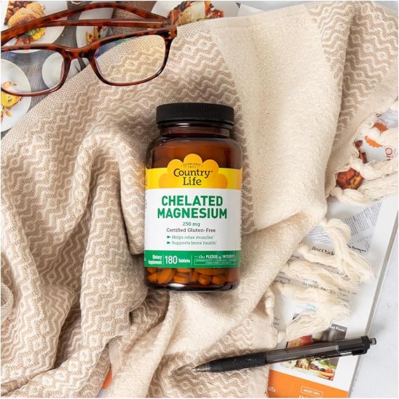Country Life CHELATED MAGNESIUM 250MG 180 Tablet