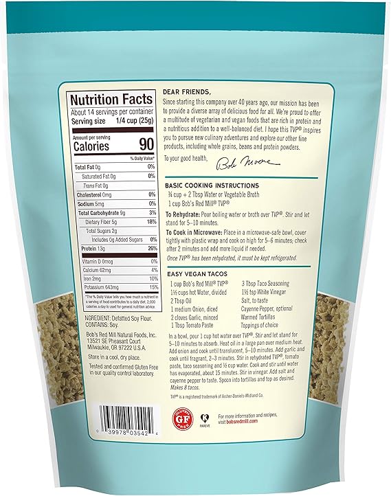 BOB`S RED MILL T.V.P. (Textured Veg Protein) 12 OZ