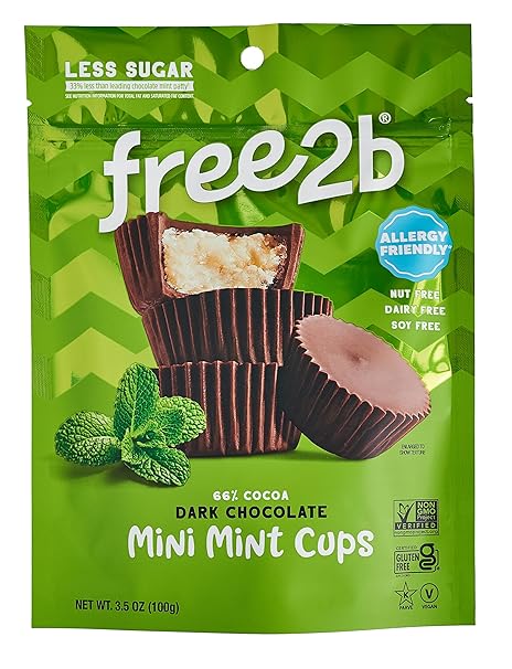 FREE2B Dark Choc Mint Mini Cups 3.5 OZ