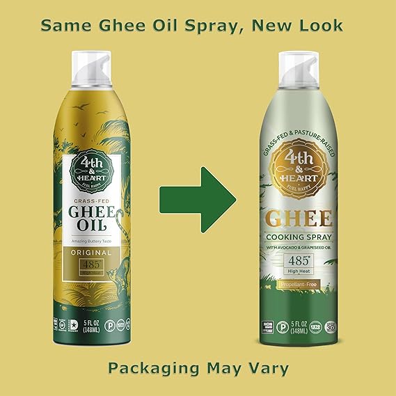 4TH & HEART Ghee Oil, Original, Spray 5 OZ