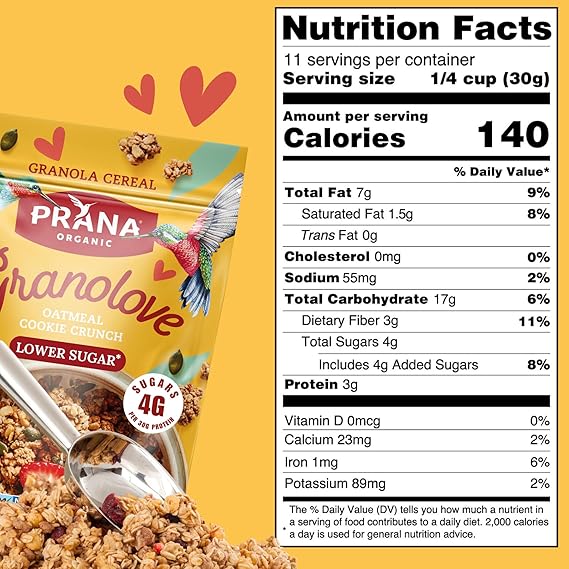 PRANA ORGANICS Granolove Oatmeal Cookie Crunch 12 OZ