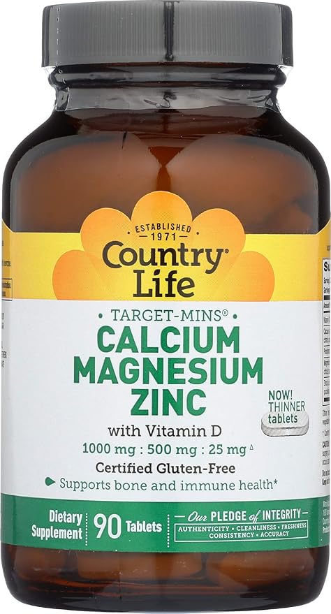 Country Life CALCIUM/MAGNESIUM/ZINC 90 Tablet