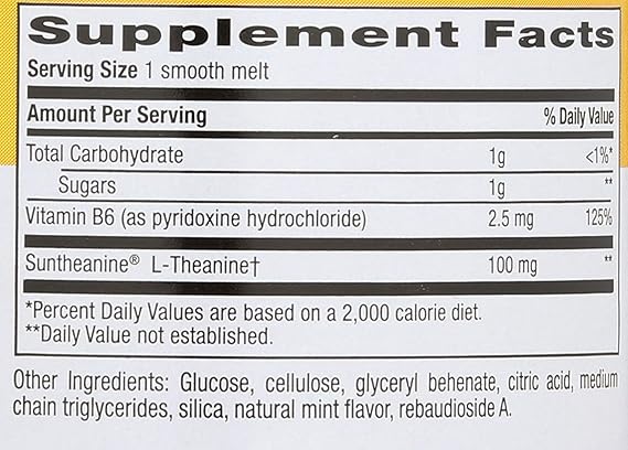 Country Life FAST ACTING L-THEANINE 100MG 60 Lozenge