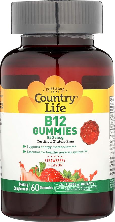 Country Life VITAMIN B-12 GUMMY 850MCG 60 Gummy