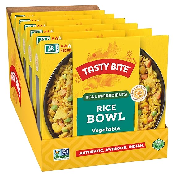 TASTY BITE Vegetable Biryani,Rice Bowl 7 OZ