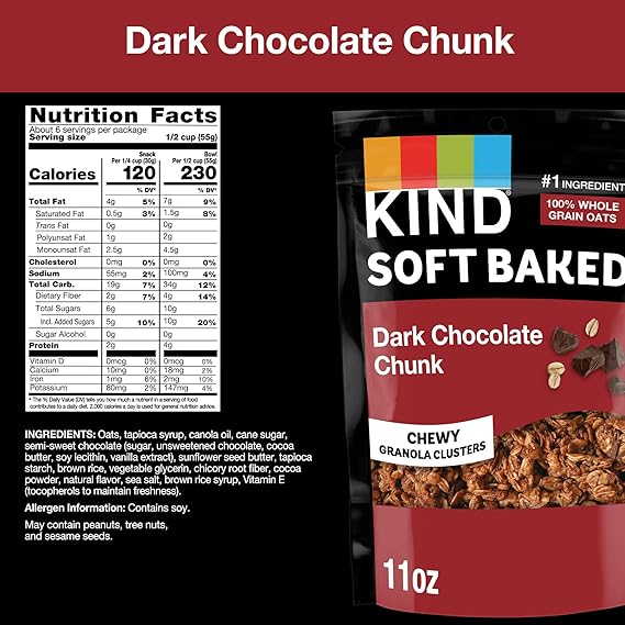 KIND Double Dark Chocolate Chunk 11 OZ