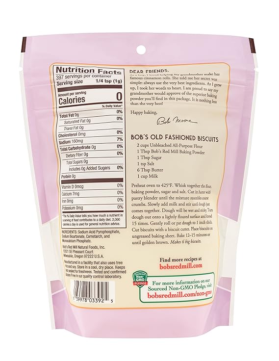 BOB`S RED MILL Baking Powder 14 OZ