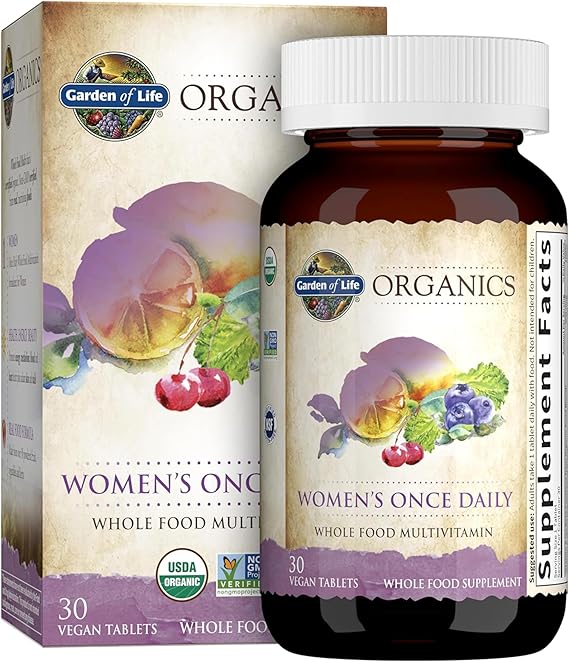 Garden of Life GOL Organics Womens Once Daily 30ct TABLETS
