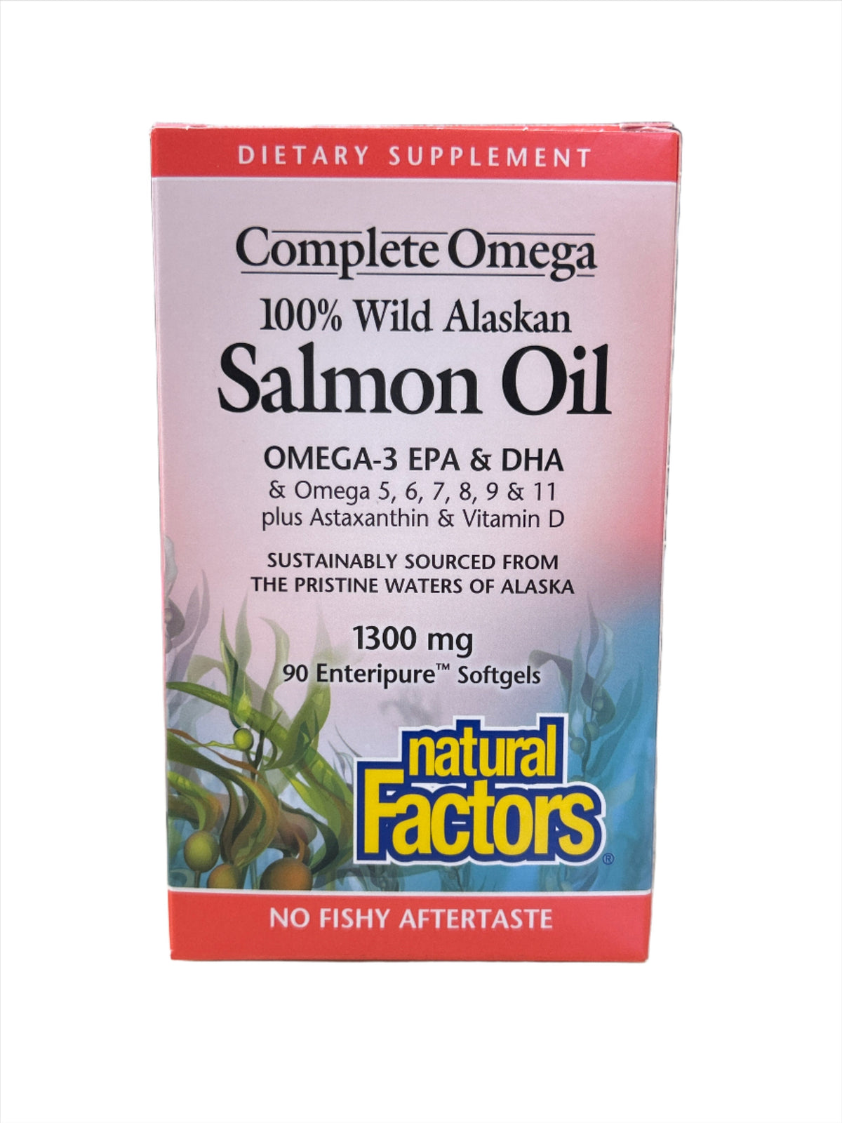 Aceite de salmón 100% silvestre de Alaska 1300 mg 90 cápsulas blandas