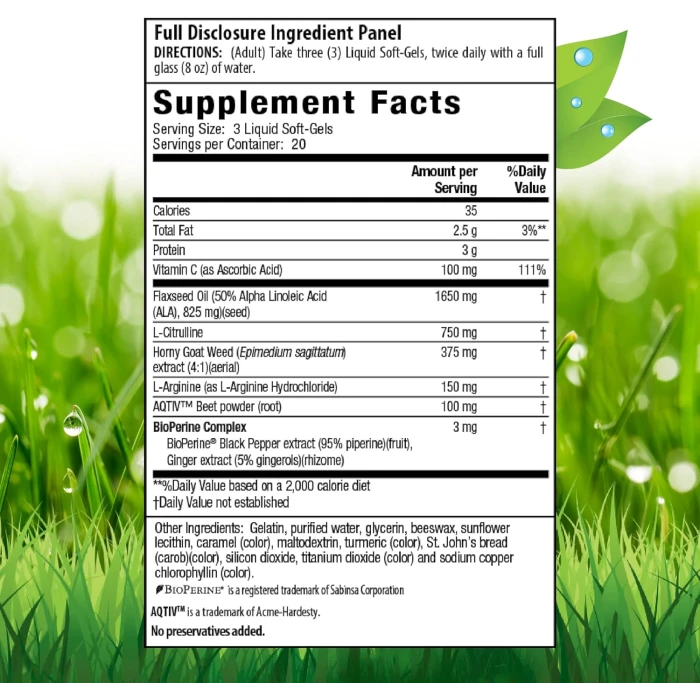 L-Citrulline + L-Arginine Booster For Men