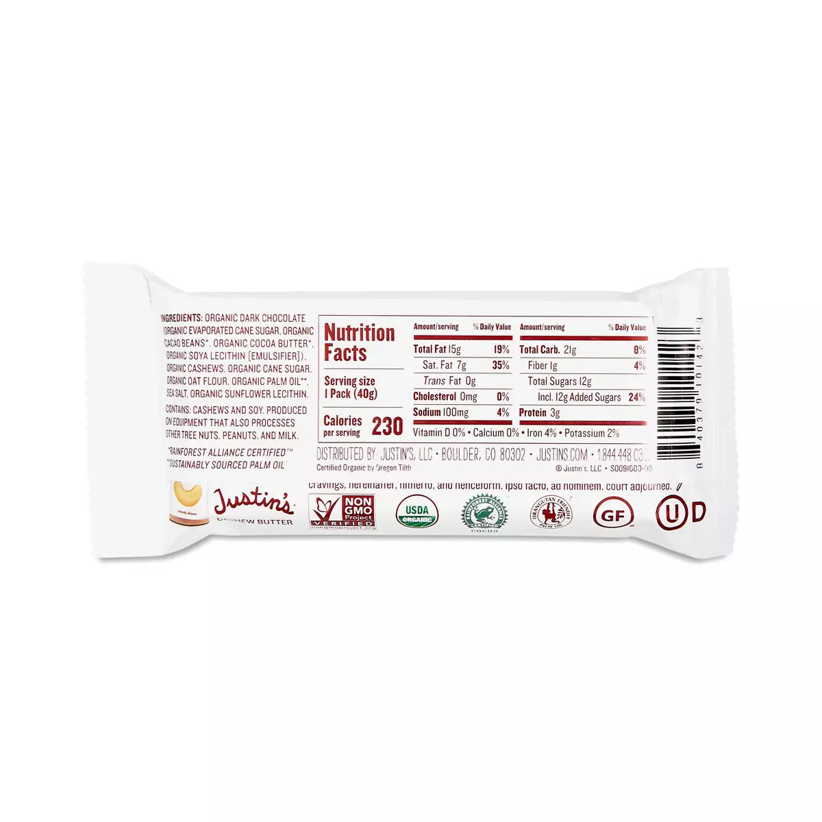 JUSTIN`S Mini,Milk Chocolate 4.7 OZ