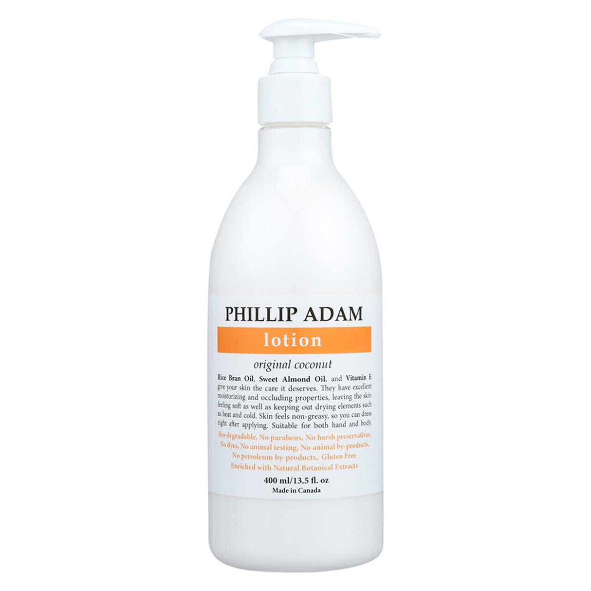 PHILLIP ADAM COCONUT HAND AND BODY LOTION 13.5OZ