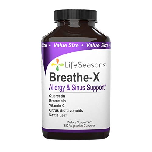 Life Seasons Breathe-X (VALUE SIZE) for Allergy & Sinus Support 180 Capsule