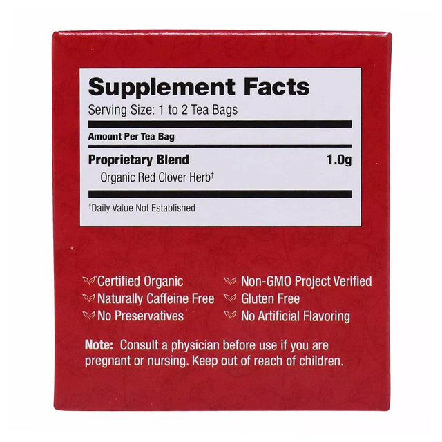 BRAVO TEA Organic Red Clover Tea 20 BAG