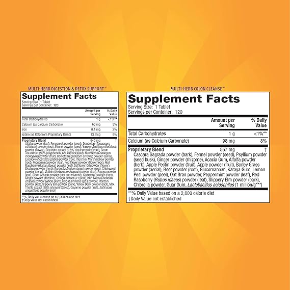 NATURES SECRET ULTIMATE CLEANSE 120+120