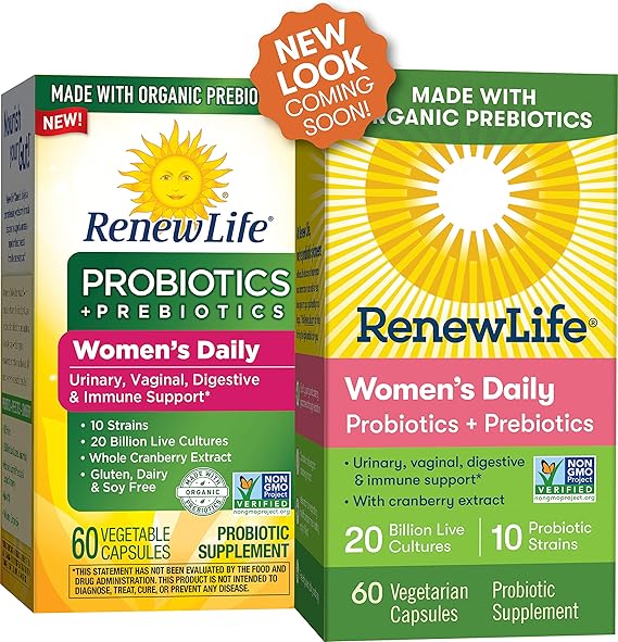 Renew Life WOMEN'S DAILY PROBIOTICS + PREBIOTICS 60 CT