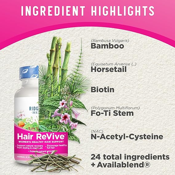 RIDGECREST HERBALS HAIR REVIVE 5 120CAPS