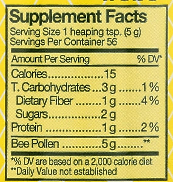 Y.S.Organic Fresh Bee Pollen Whole Granules