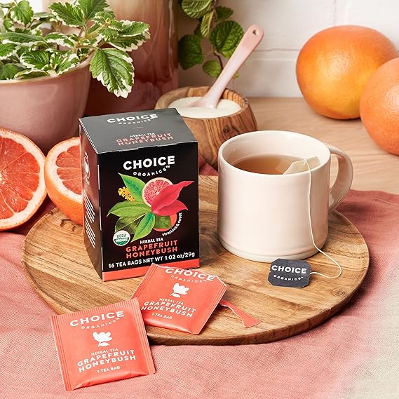 CHOICE ORGANIC TEAS Grapefruit Honeybush Tea 16 BAG