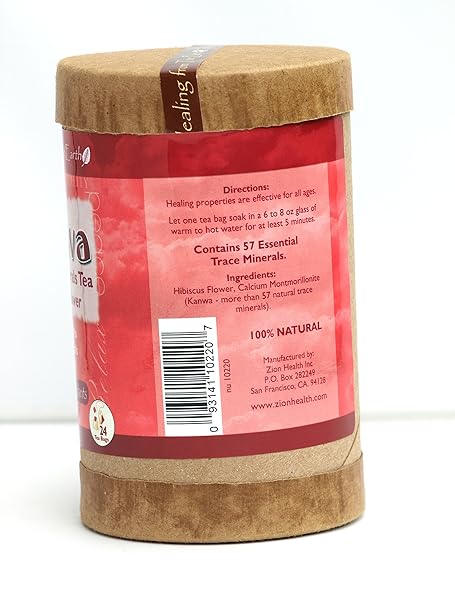 Zion Health Minerals Tea - Hibiscus Flower 24 Bags