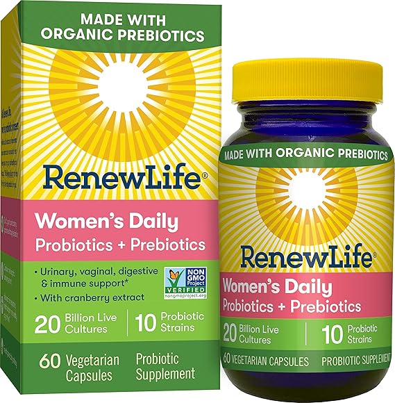 Renew Life WOMEN'S DAILY PROBIOTICS + PREBIOTICS 60 CT