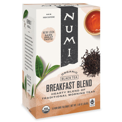 Té Negro Breakfast Blend NUMI TEAS 18 BOLSITAS