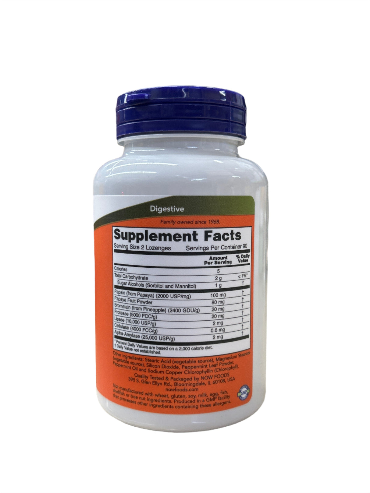 Papaya Chewable Enzymes 180 Lozenges