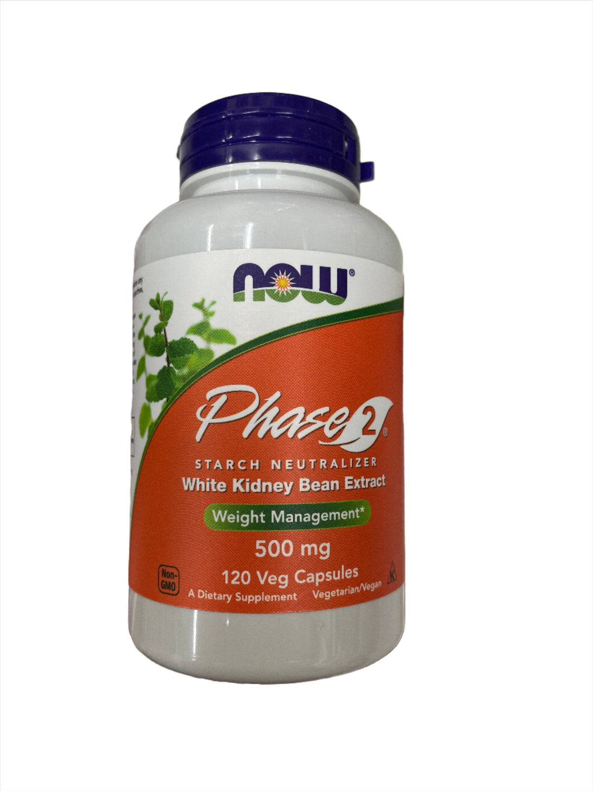 NOW Phase 2 Extracto de Frijol Blanco Neutralizador de Almidón 500 mg 120 cápsulas vegetales