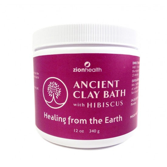 Zion Health Clay Bath - Hibiscus 12 oz