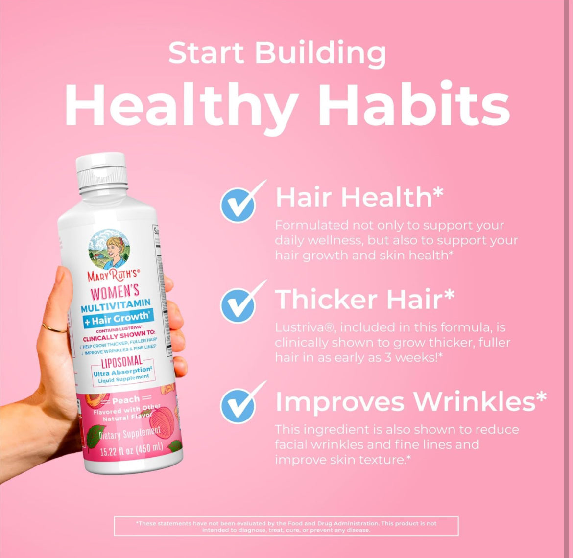 Women's Multivitamin + Hair Growth Liposomal ( 15.22 oz)