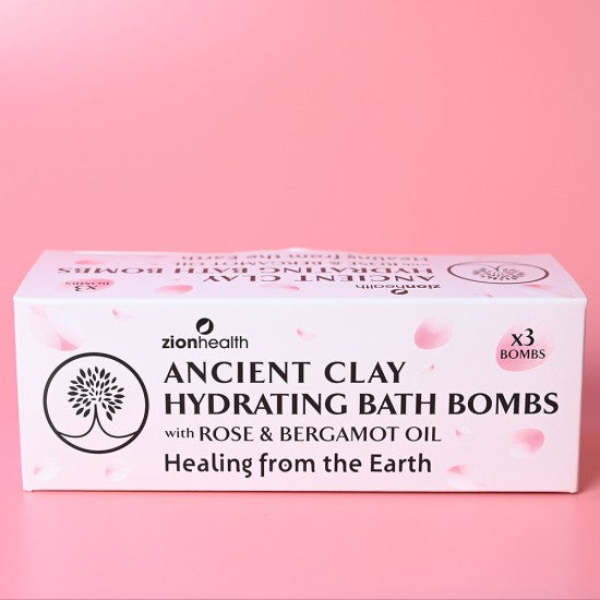 Zion Health Bergamot Rose Hydrating Bath Bombs 3 ct