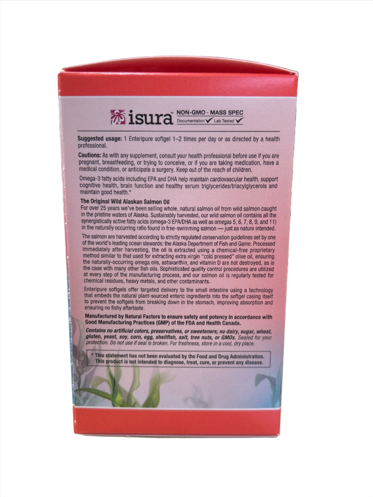 Aceite de salmón 100% silvestre de Alaska 1300 mg 90 cápsulas blandas