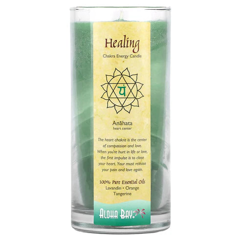 ALOHA BAY CHAKRA ENERGY JAR HEAL N GREEN 11OZ