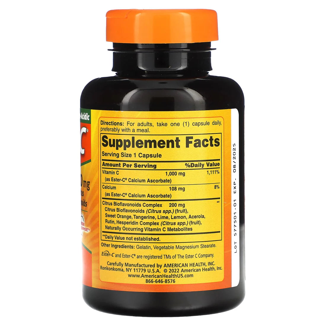 Solgar Ester-C® 1000 mg with Citrus Bioflavonoids Capsules 90cap