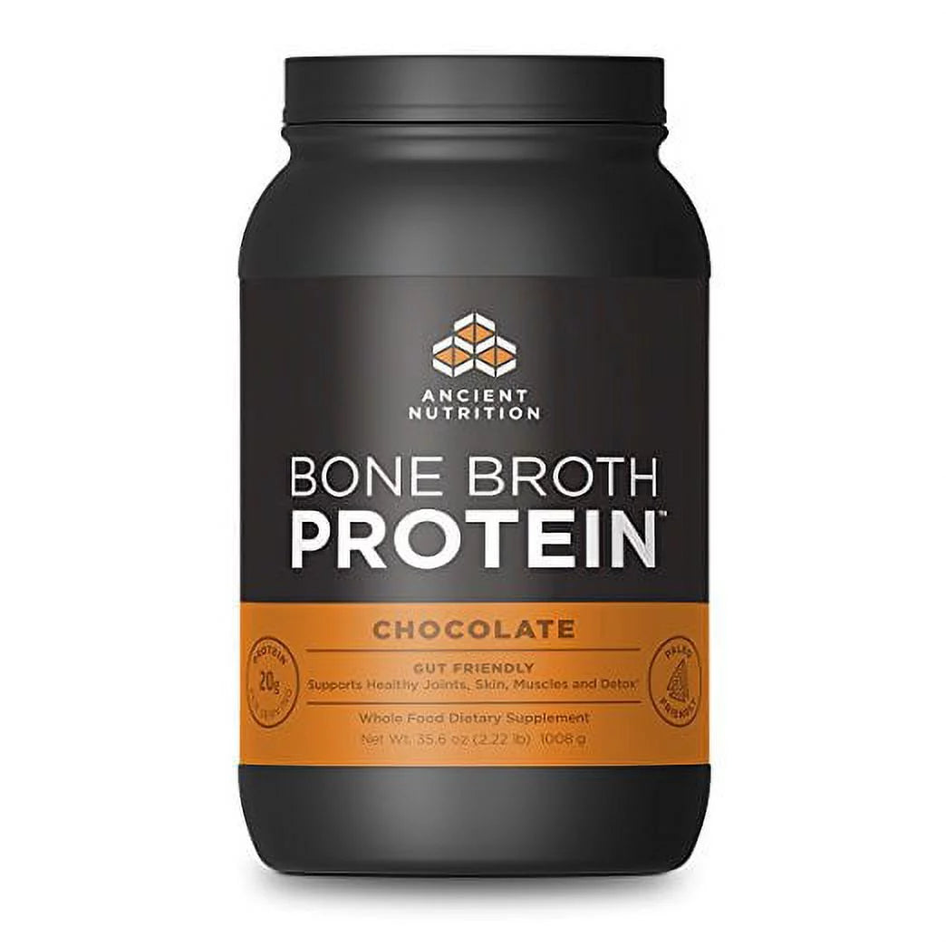 Ancient Nutrition Bone Broth Protein - Chocolate - 40 porciones en polvo