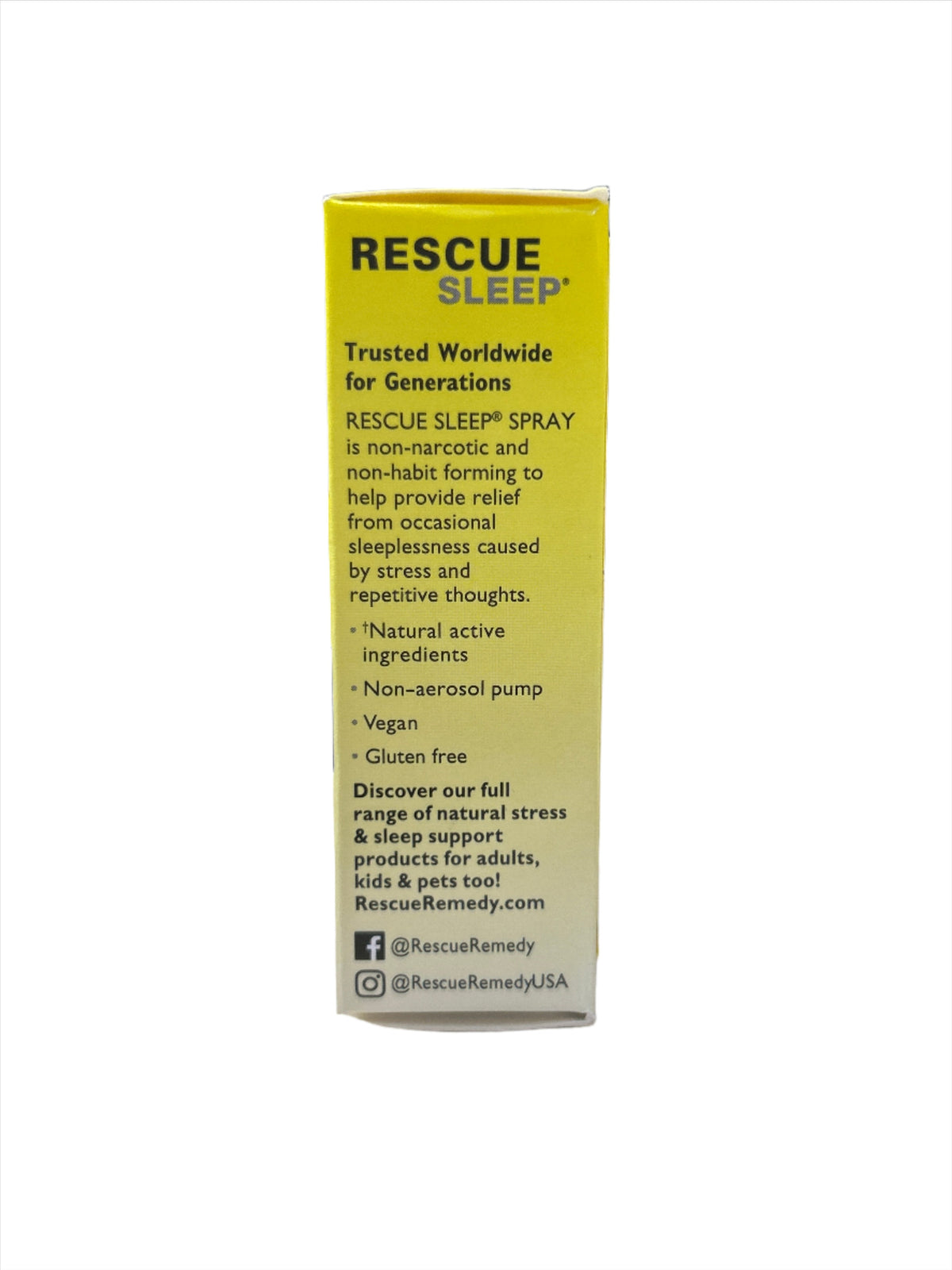 Bach Rescue Sleep Spray auxiliar natural para dormir 0.245 fl oz 27% alcohol