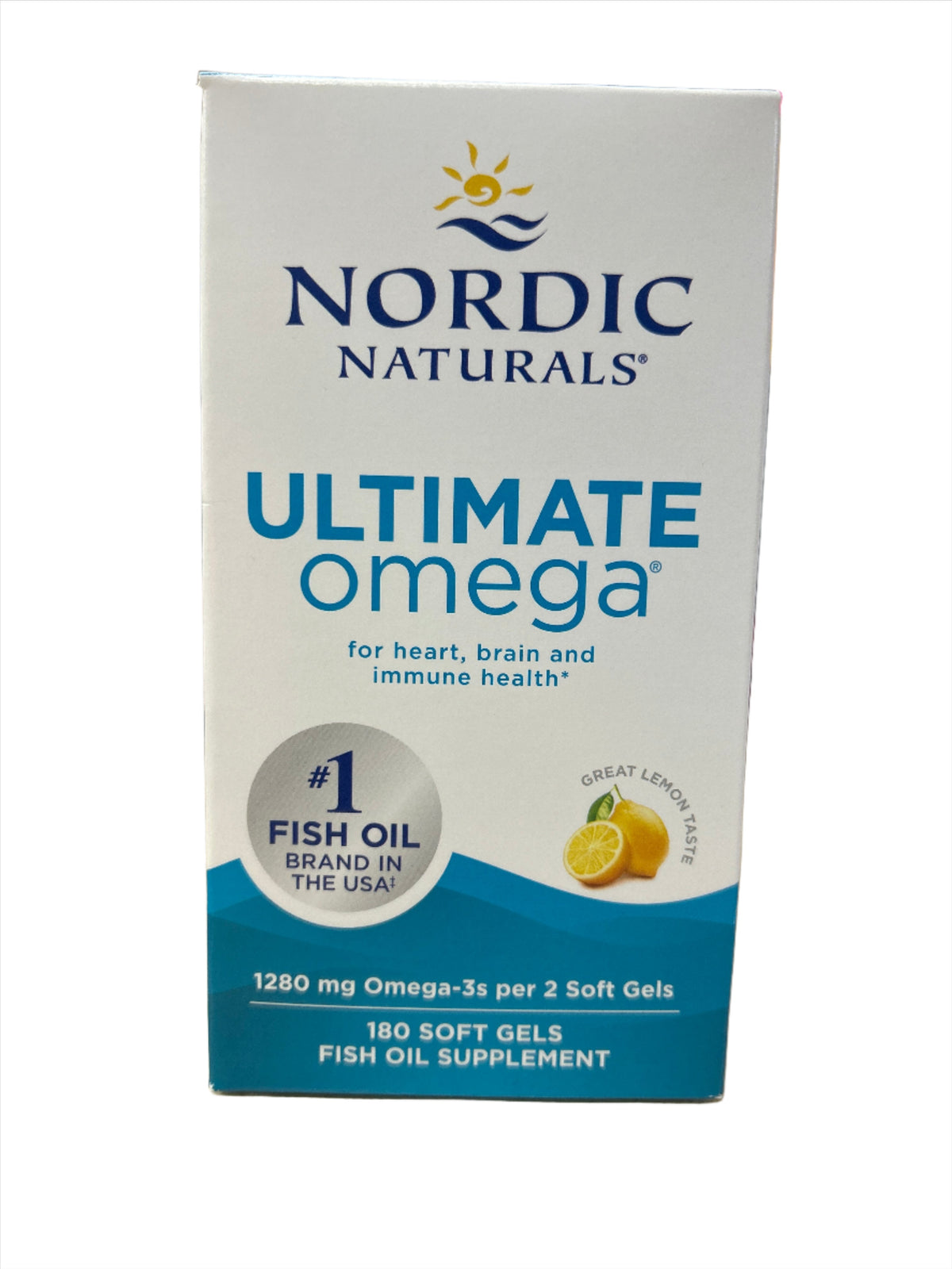 Cápsulas blandas de Omega Ultimate 1280 mg sabor limón