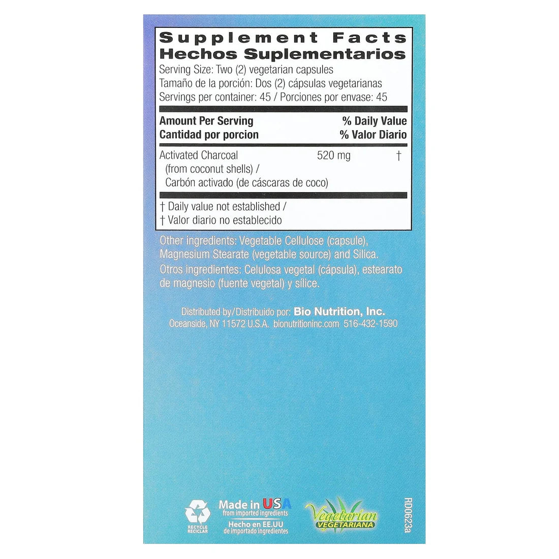 ACTIVATED CHARCOAL 90VCAPS